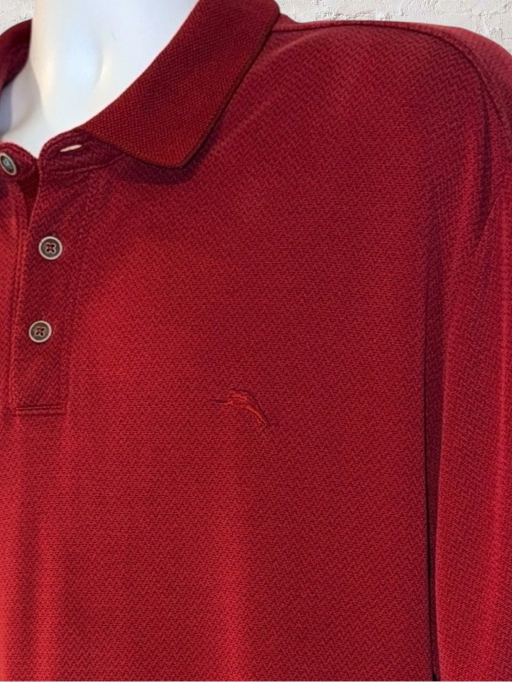Tommy Bahama Red Modal Blend Polo Shirt XXL